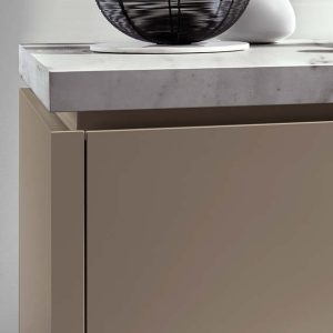 Front in Creme/Sandbraun von Häcker